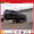 3axles Asphalt Tanker Semi Trailer with Heating Arrangement